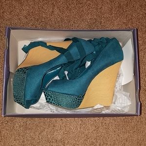 Turquoise JLO Wedges